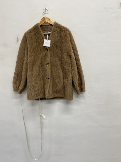 Fabulous Vita grace vail chic Faux fur jacket Uk 10 Camel RG020