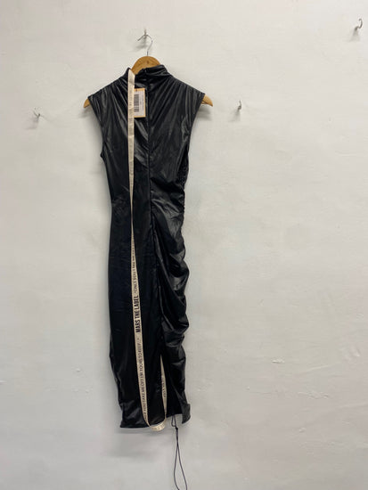 Fabulous Mars the label Dress UK 8 Black faux leather the Margot midaxi RG020