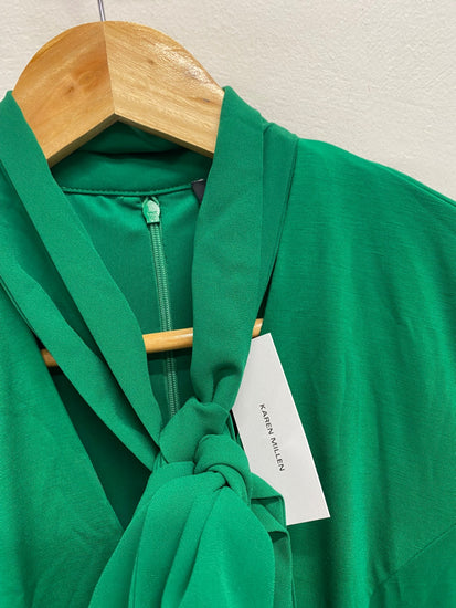 Fabulous Karen millen jersey ponte Midi Dress UK 8 Green RG020