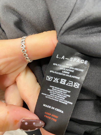 Fabulous L.A-Space Playsuit UK 10 Black pearl party RG020