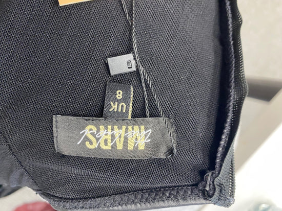 Fabulous Mars the label Dress UK 8 Black faux leather the Margot midaxi RG020