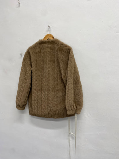 Fabulous Vita grace vail chic Faux fur jacket Uk 10 Camel RG020