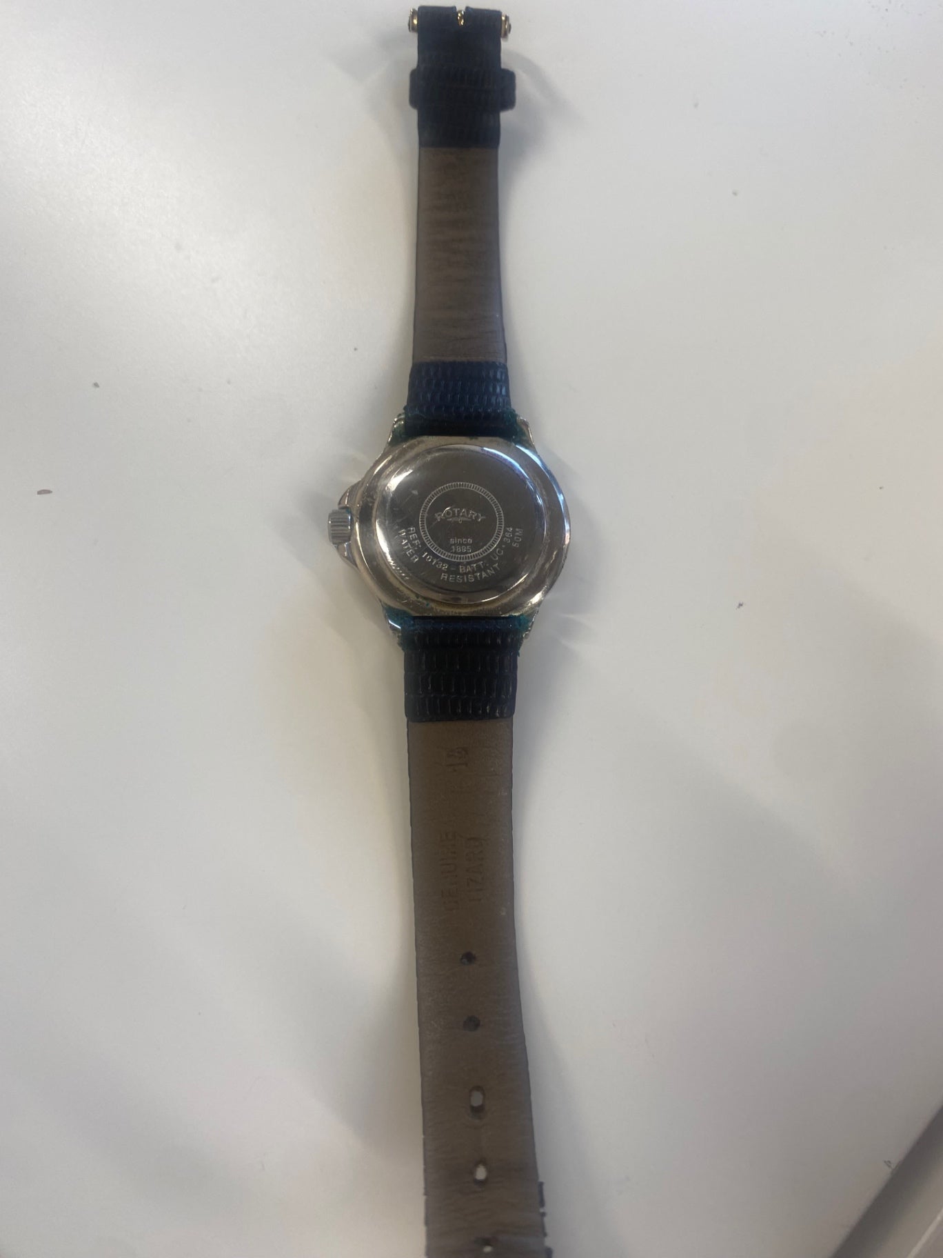 Fabulous Ladies Rotary diving Watch 10112 S Silver & black 1990’s RR001