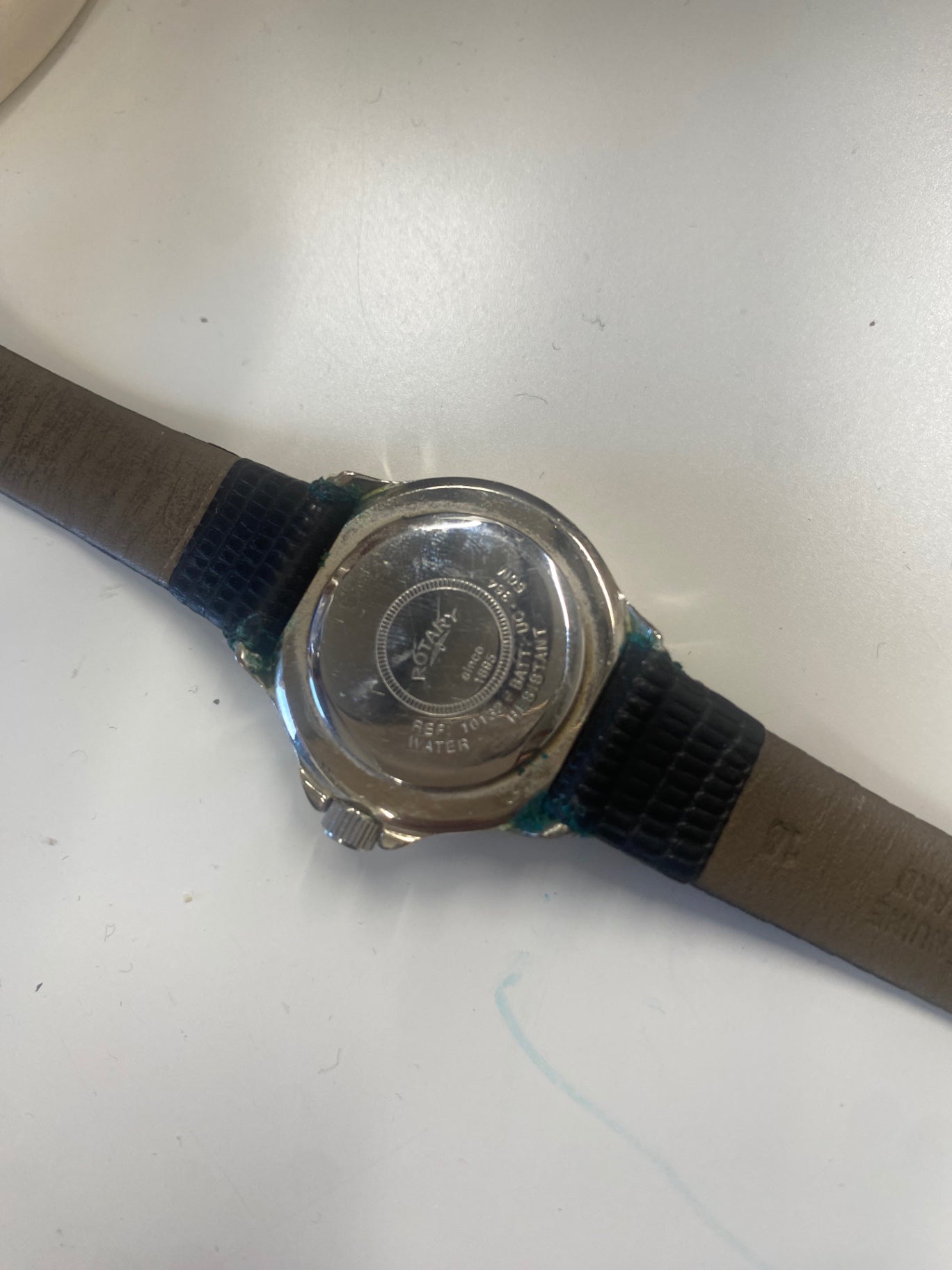 Fabulous Ladies Rotary diving Watch 10112 S Silver & black 1990’s RR001