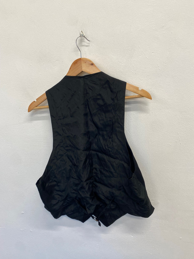 Fabulous Scottish ex hire Prince Charlie Kilt waistcoat UK 42 R Black MD001