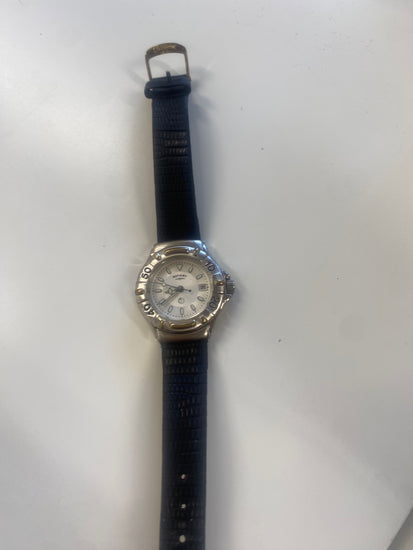 Fabulous Ladies Rotary diving Watch 10112 S Silver & black 1990’s RR001