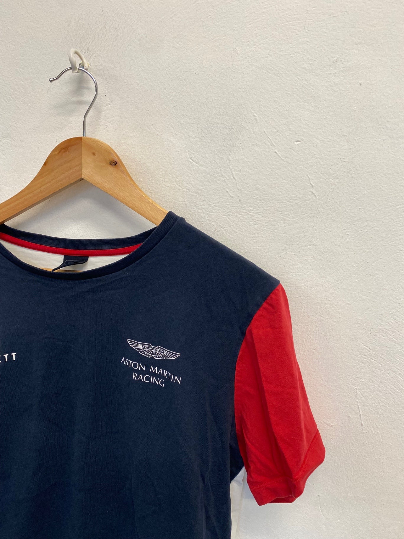 Fabulous Aston Martin by Hackett T-Shirt UK S Navy red white RR001