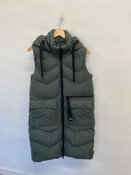Fabulous Saint & sinner Puffer gilet UK10 Olive green SS002