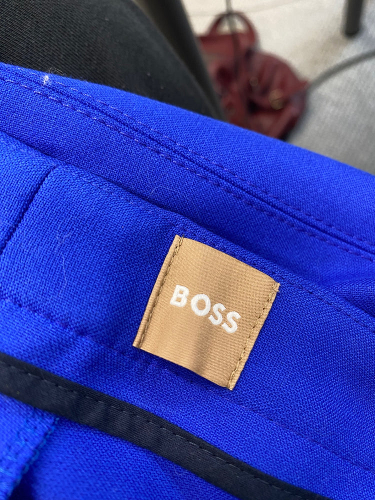 Fabulous Hugo Boss Cropped trousers UK 10 Blue vibrant SS002