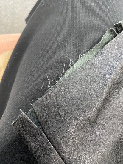 Fabulous Hush leather Straight trousers UK 10 Black SS002