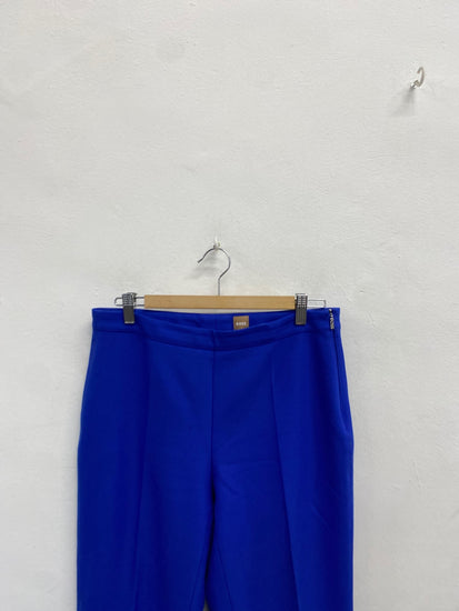 Fabulous Hugo Boss Cropped trousers UK 10 Blue vibrant SS002