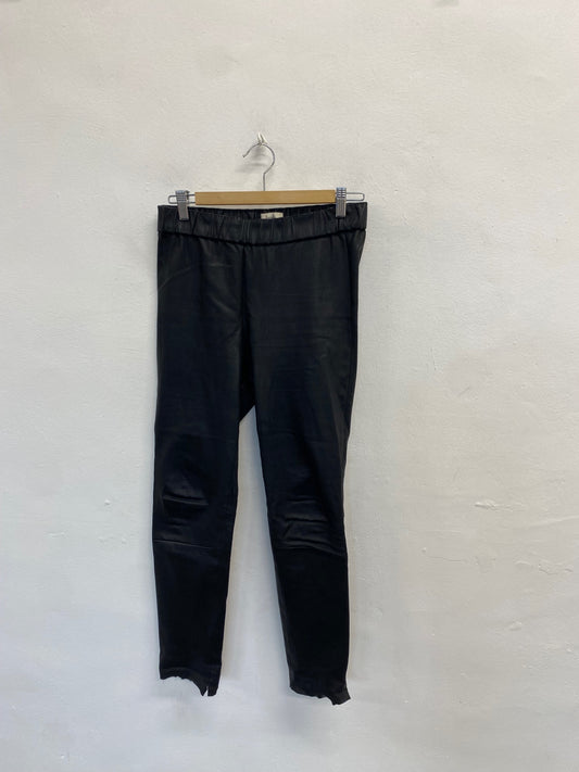 Fabulous Hush leather Straight trousers UK 10 Black SS002