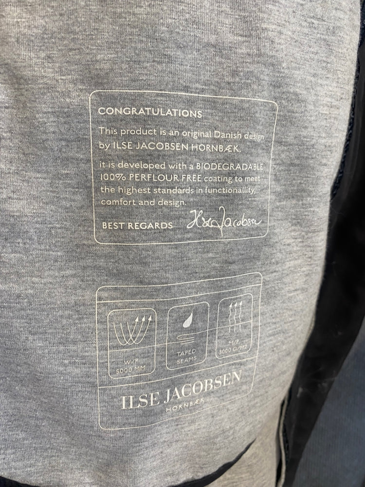 Fabulous Ilse jacobsen Hornbaek black Raincoat Uk10 Black SS002