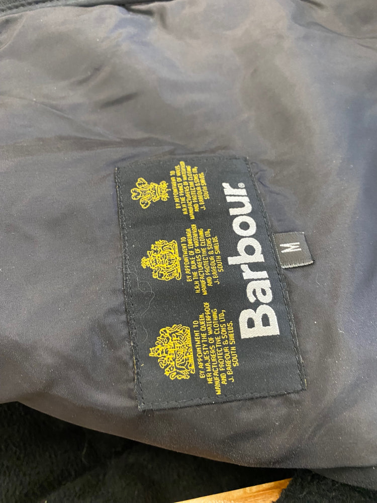 Fabulous Barbour Powell Quilted jacket fleece lined  UkM Black SS002