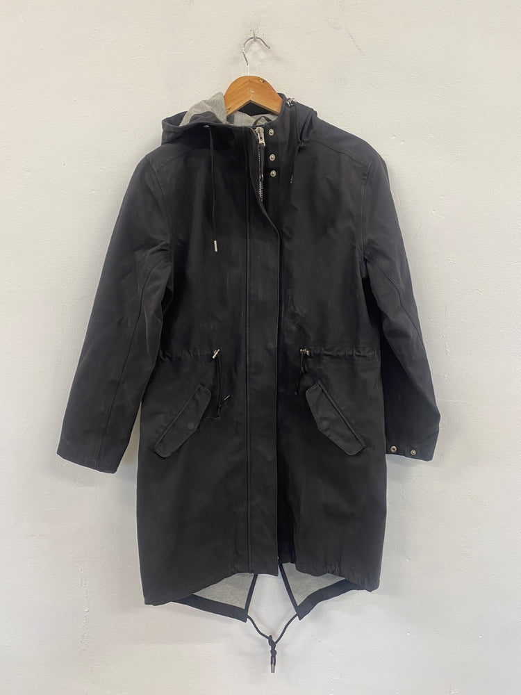 Fabulous Ilse jacobsen Hornbaek black Raincoat Uk10 Black SS002