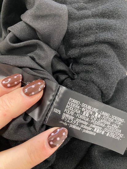 Fabulous Zara Bomber jacket UK 12 Black cosy SS002