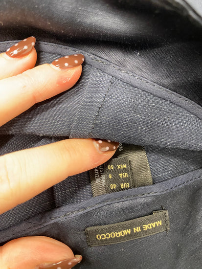 Fabulous Massimo Dutti Wide leg trousers UK 12 Navy SS002