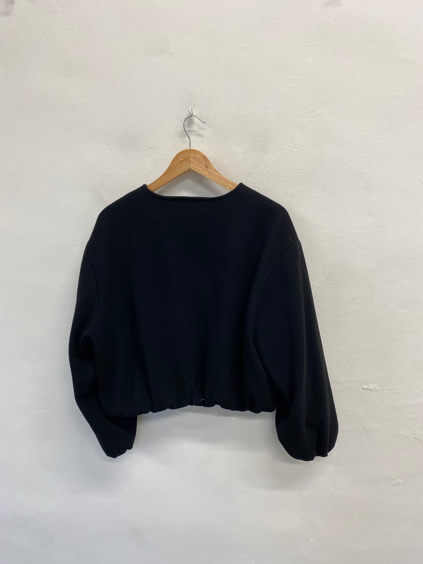 Fabulous Zara Bomber jacket UK 12 Black cosy SS002