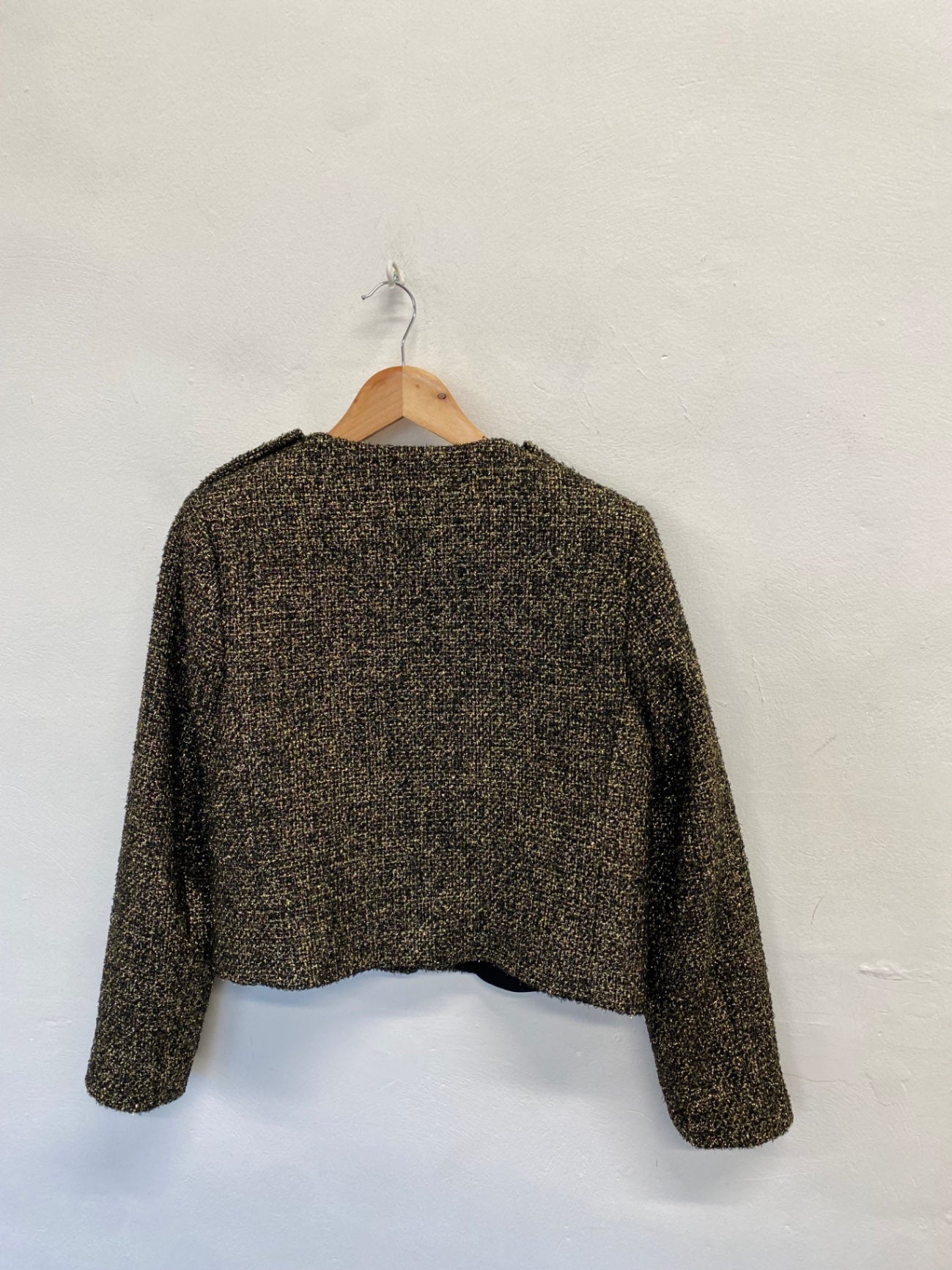 Fabulous Reiss Jacket UK 8 Gold black metallic SS002