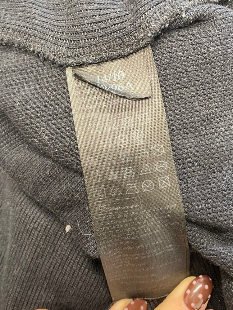 Fabulous AllSaints Kiki sleeveless Maxi Dress UK 14 Black ribbed SS002