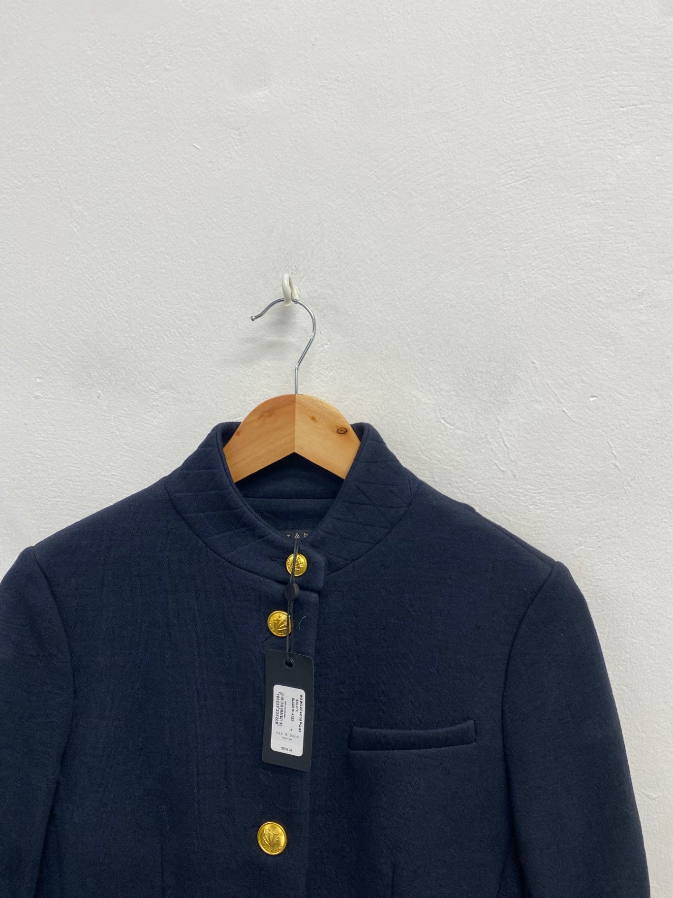 Fabulous Rag & Bone salute slade ponte Blazer UK 10 Navy Blue SS002