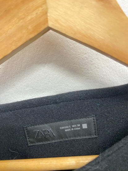 Fabulous Zara Bomber jacket UK 12 Black cosy SS002