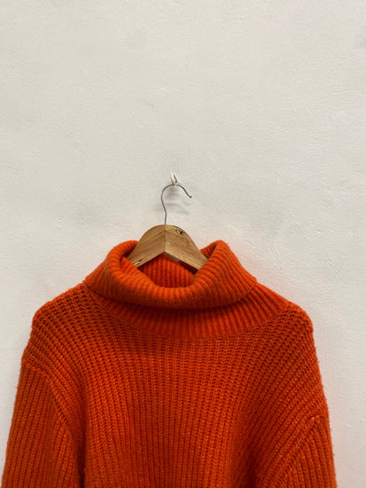 Fabulous Essentiel antwerp Sweater wool blend UK 12 Orange SS002