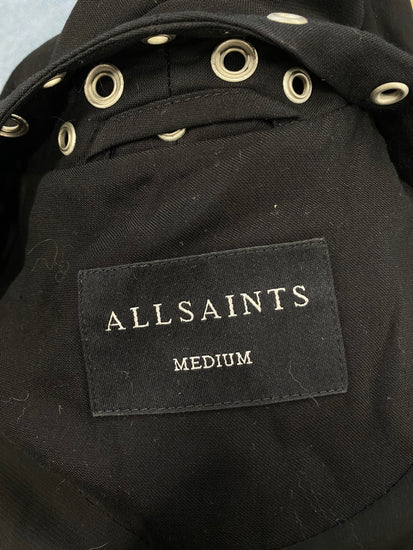 Fabulous AllSaints kady Kimono UK 10 Black stud SS002