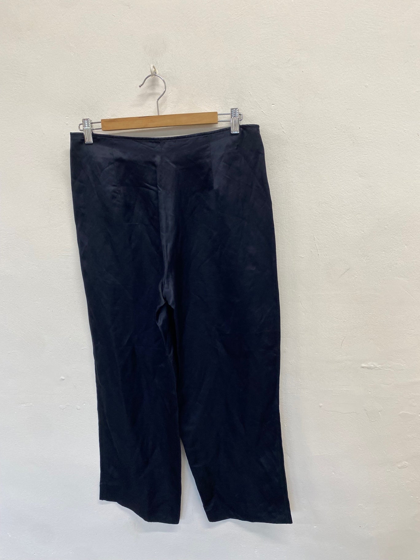 Fabulous Massimo Dutti Wide leg trousers UK 12 Navy SS002