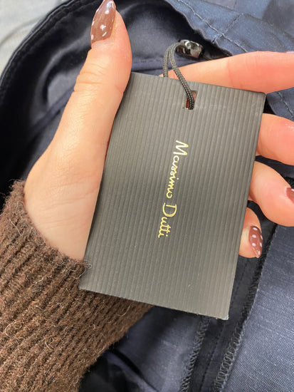 Fabulous Massimo Dutti Wide leg trousers UK 12 Navy SS002