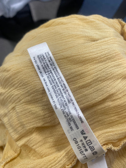 Fabulous Free People boho Crissy Cross Top UKS soft Yellow CP002