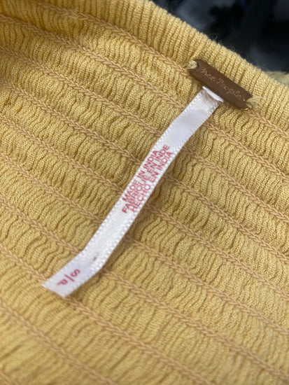 Fabulous Free People boho Crissy Cross Top UKS soft Yellow CP002