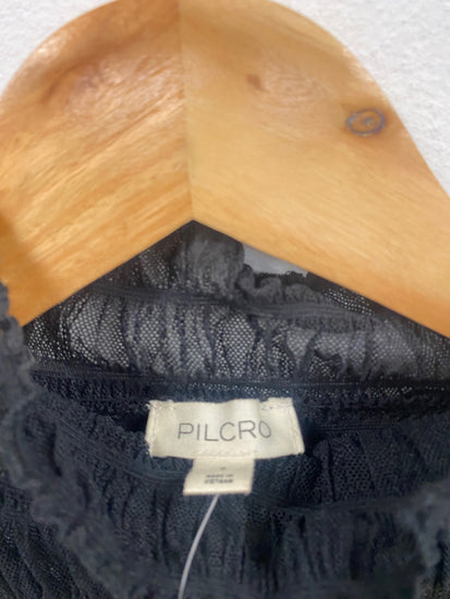 Fabulous Pilcro gypsy sheer mesh Top UKS Black CP002