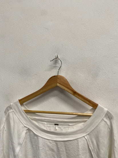 Fabulous Free people Tunic UK 6 White distressed hem CP002