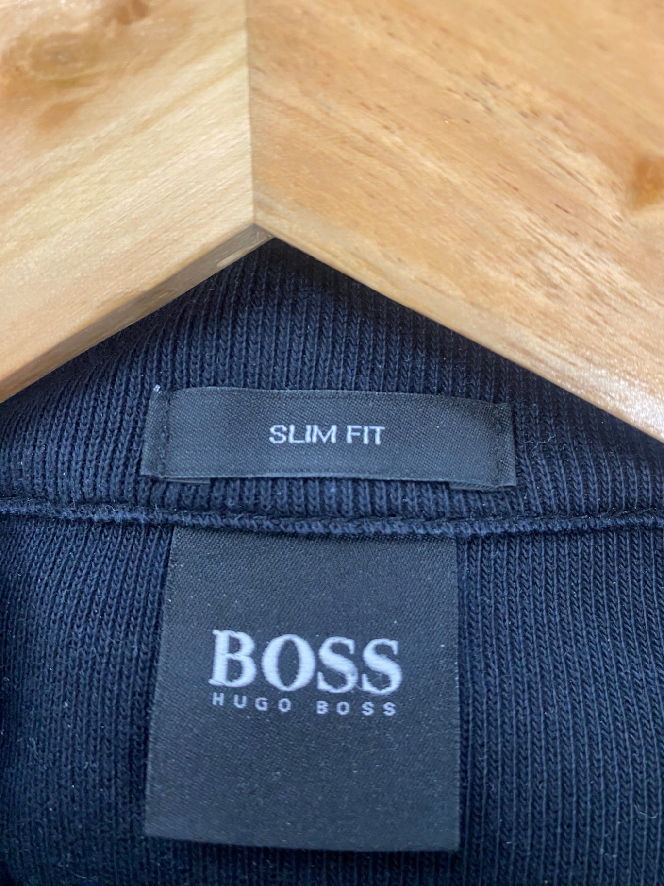 Fabulous Hugo Boss 1/4 Zip Top UkXL Black Pure Cotton CP002