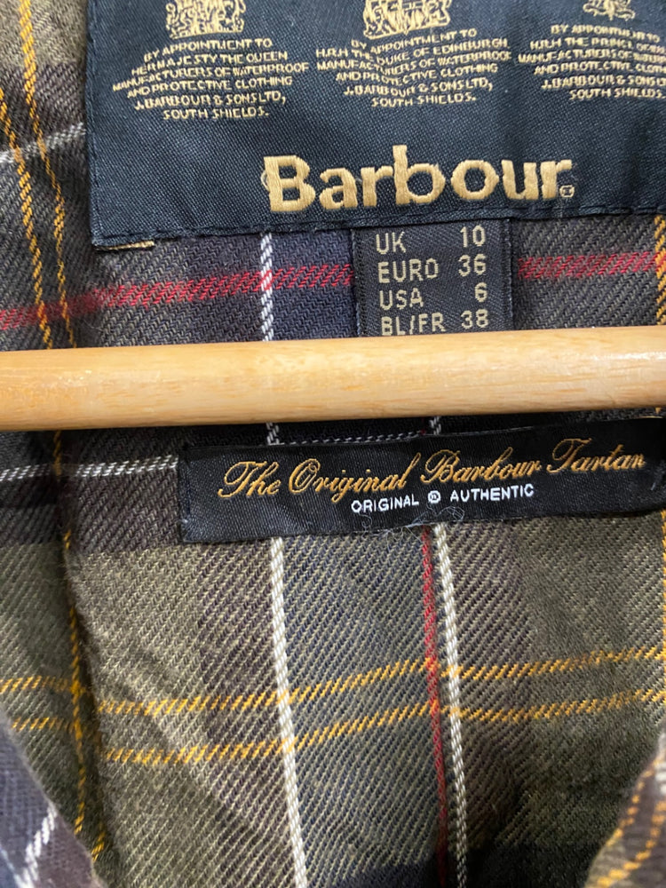 Fabulous Barbour Utility Jacket Tartan Lining Uk10 Olive Brown CP002