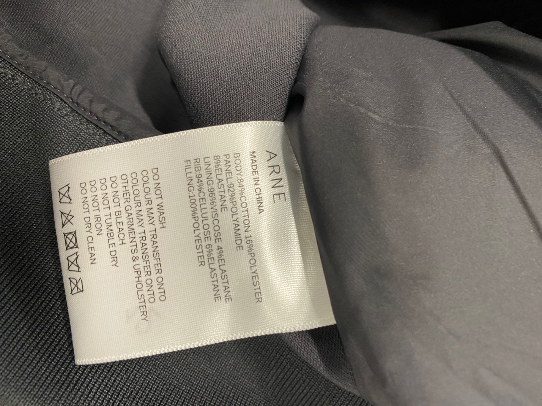 Fabulous ARNE Puffer Jacket UK L Grey men’s CP002