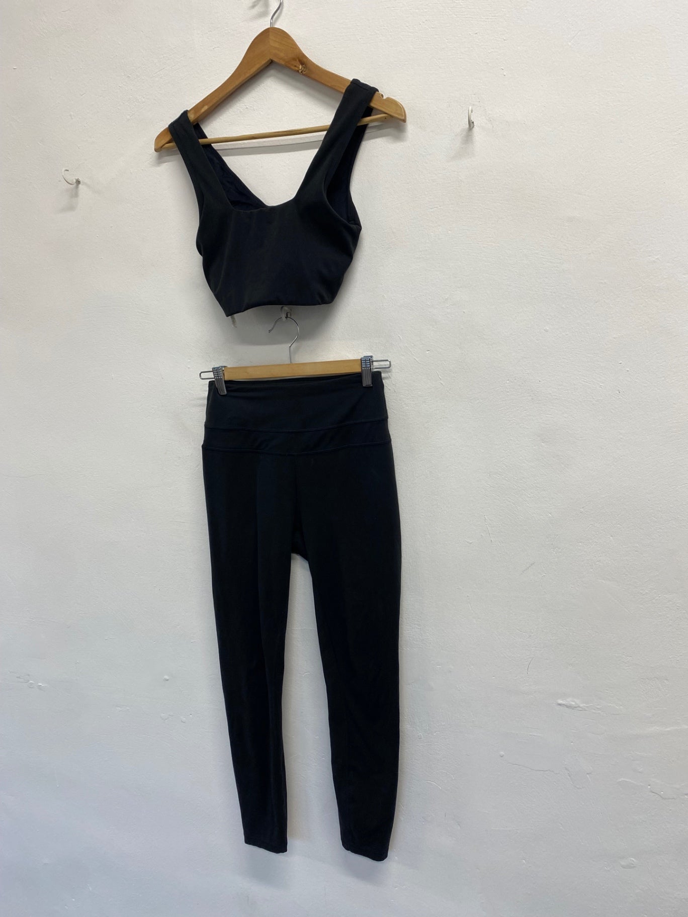 Fabulous Varley Gym Co-ord UK 8 Black active #206 CP002