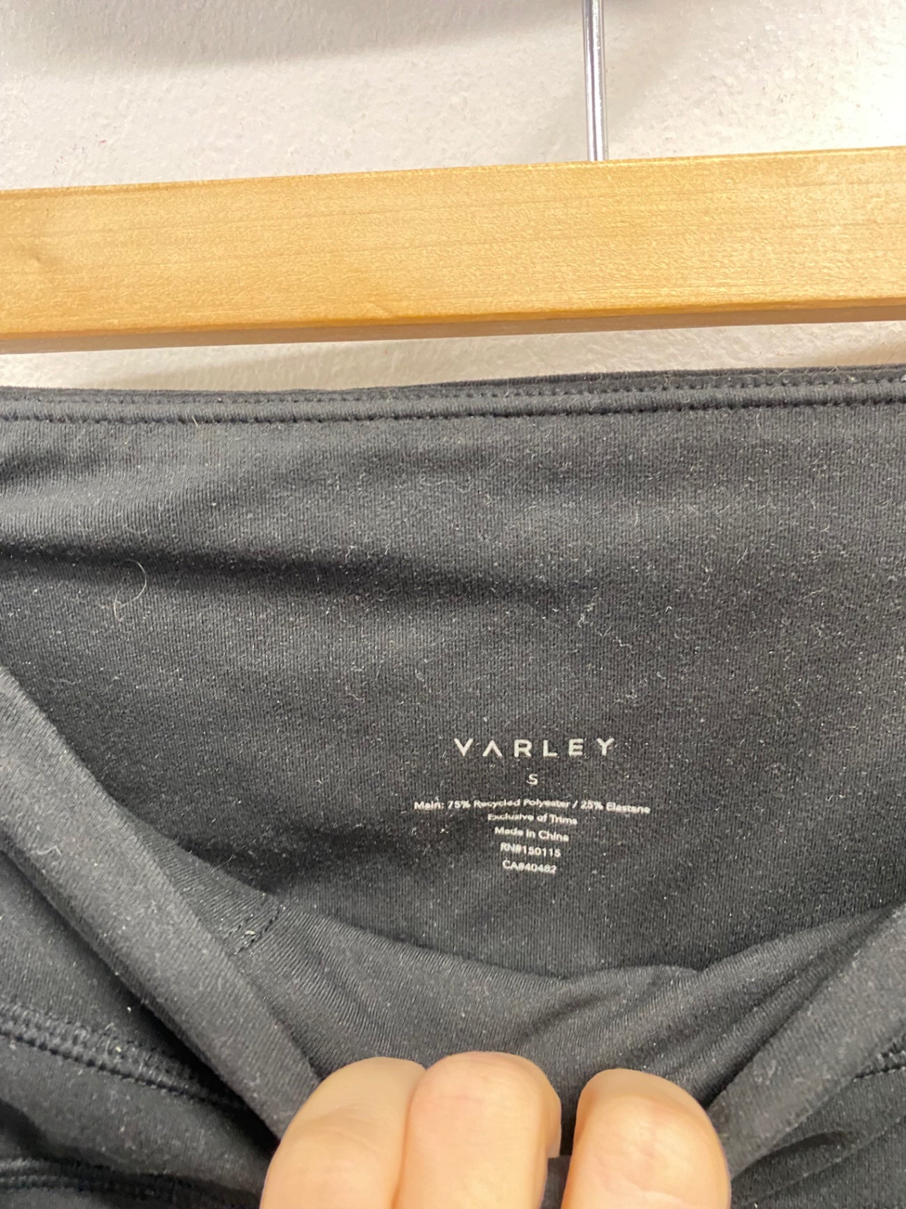 Fabulous Varley Gym Co-ord UK 8 Black active #206 CP002