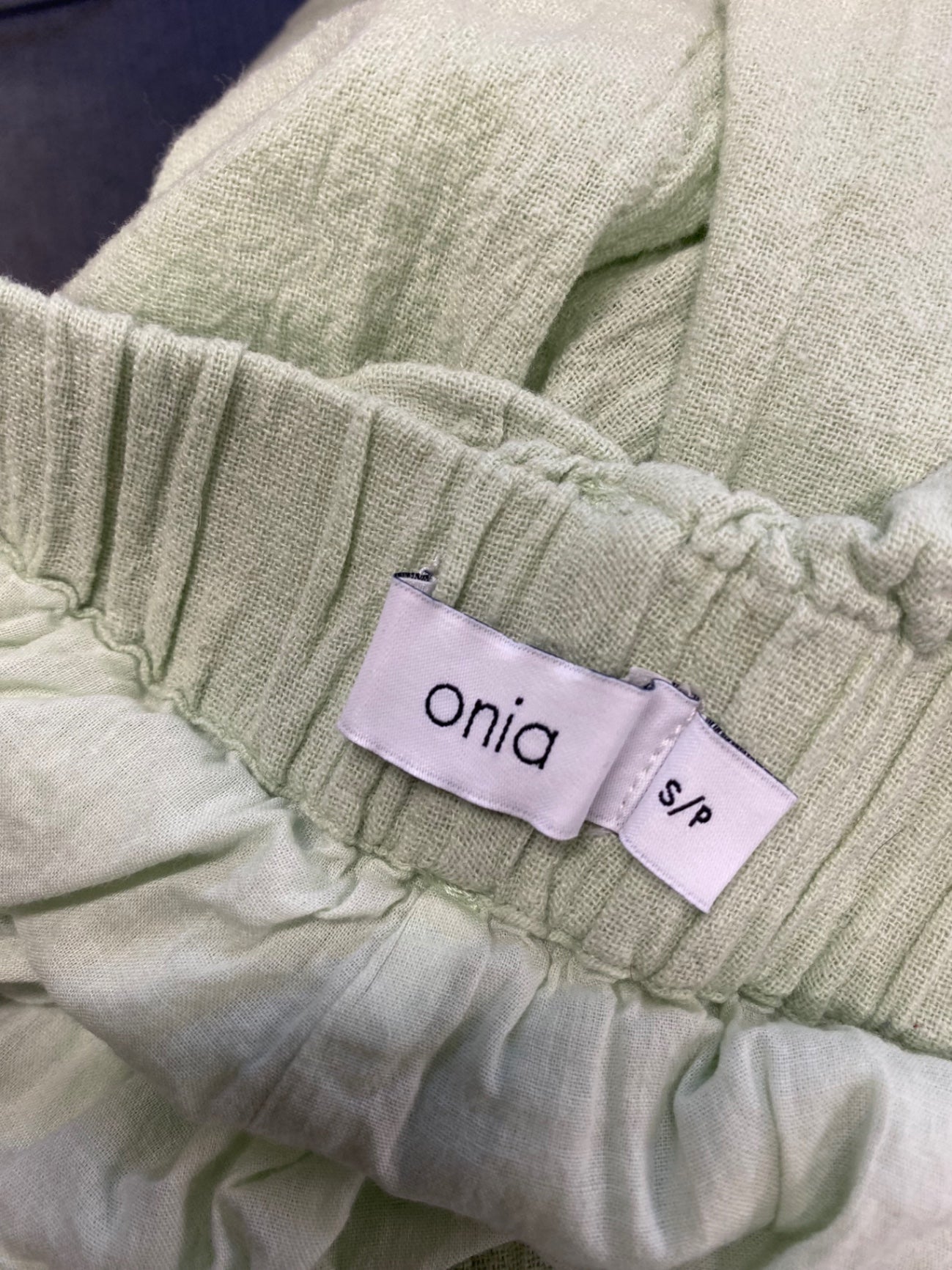 Fabulous Onia Loungewear Set linen UK 8 Mint Green SH493