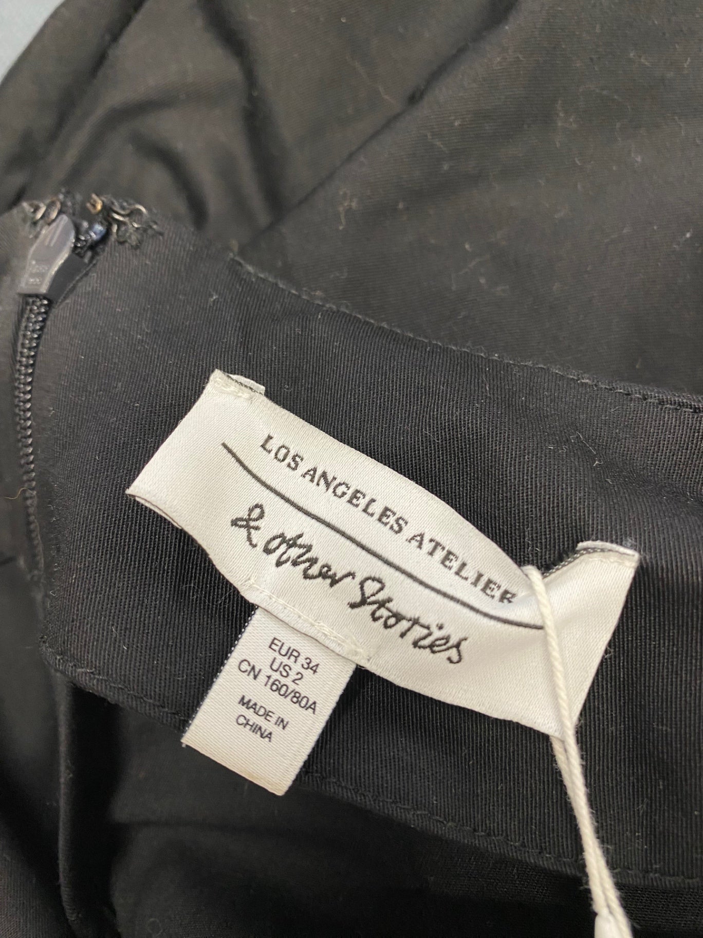 Fabulous & Other Stories Mini dress UK 6 Black belted LB500