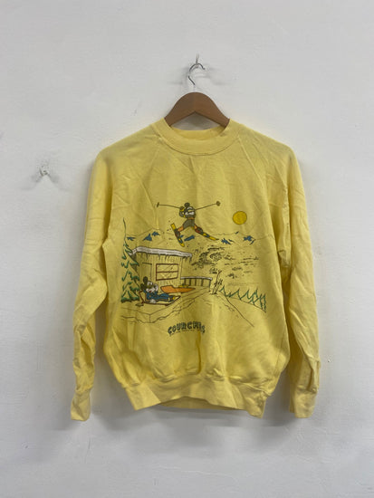 Fabulous Michel Bachoz Courchevel Disney vintage Sweater UkM Yellow LB500