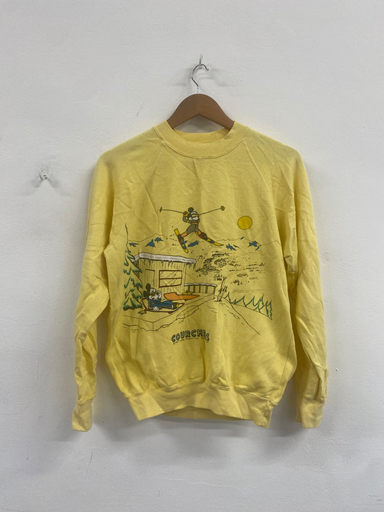 Fabulous Michel Bachoz Courchevel Disney vintage Sweater UkM Yellow LB500