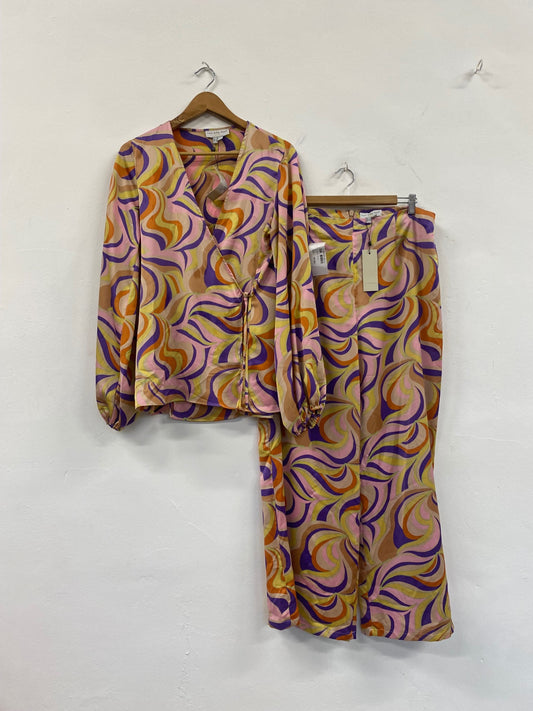 Fabulous Never Fully Dressed Autumnal Swirl Co ord UK14 L New FQ501