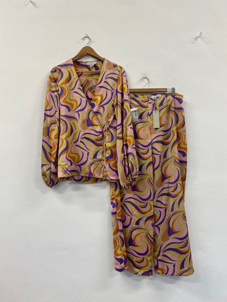 Fabulous Never Fully Dressed Autumnal Swirl Co ord UK14 L New FQ501