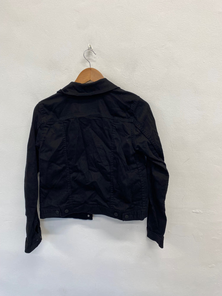 Fabulous Levi's original trucker Jacket UK 10 Black new FQ501