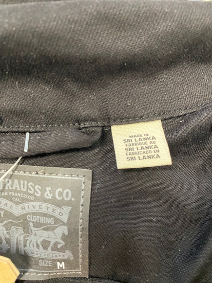Fabulous Levi's original trucker Jacket UK 10 Black new FQ501