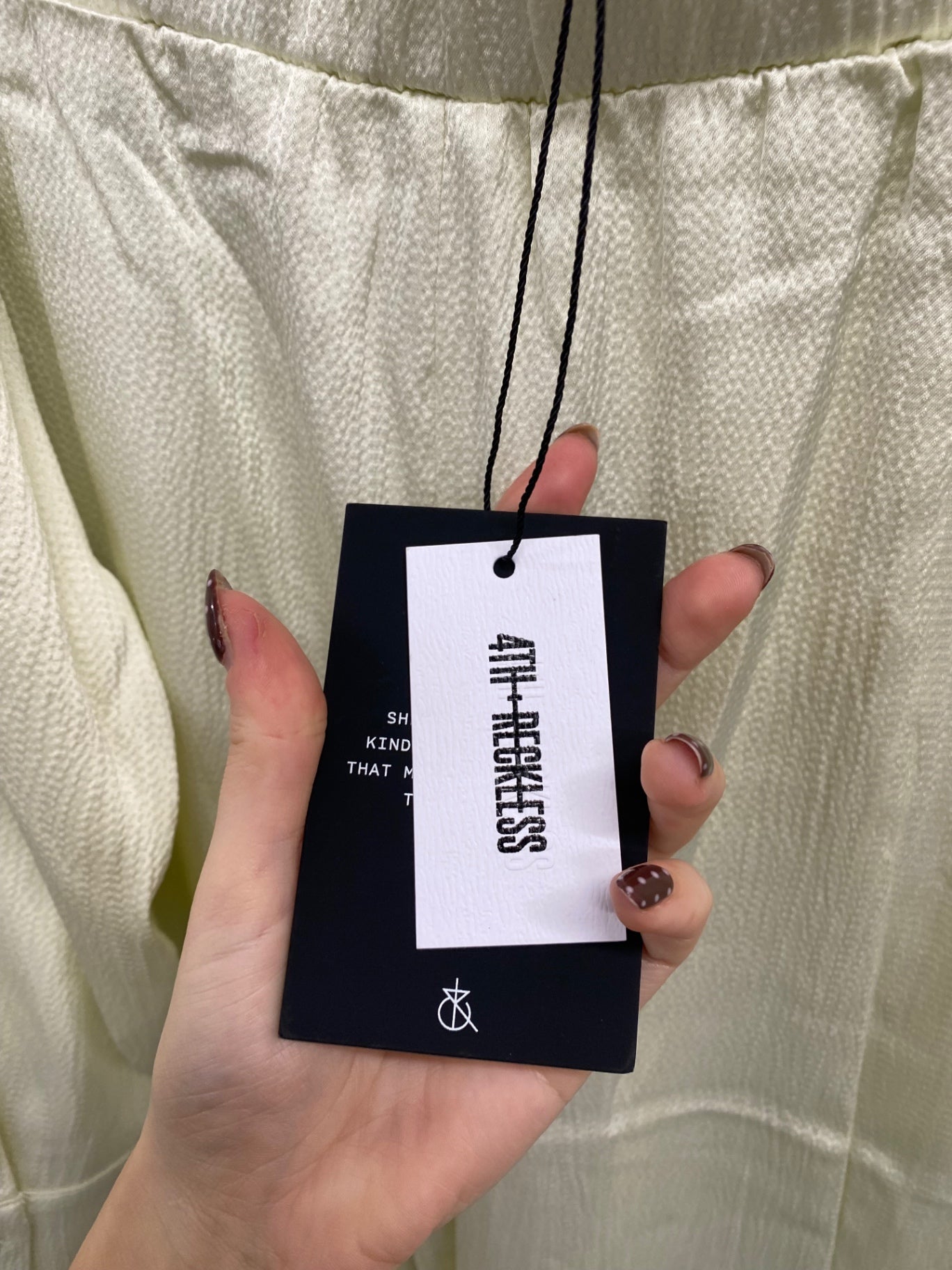 Fabulous 4th & reckless Two-piece set UK 14 Mint satin FQ501