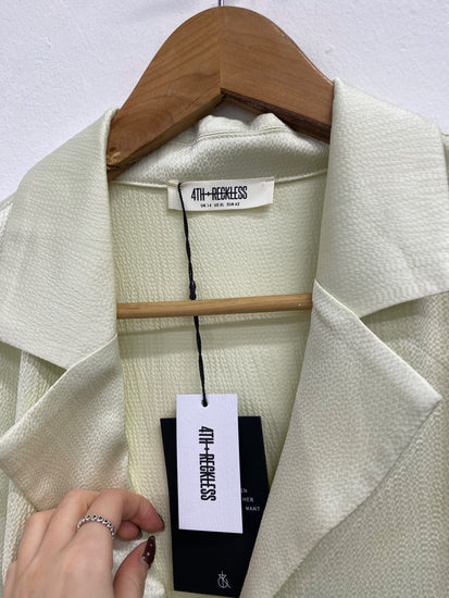 Fabulous 4th & reckless Two-piece set UK 14 Mint satin FQ501