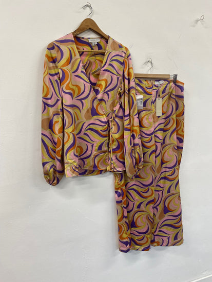 Fabulous Never Fully Dressed Autumnal Swirl Co ord UK14 L New FQ501